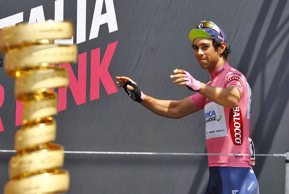 Michael Matthews (Orica-GreenEdge) started stage 4 in the maglia rosa