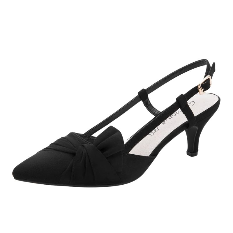 Image of black slingbacks