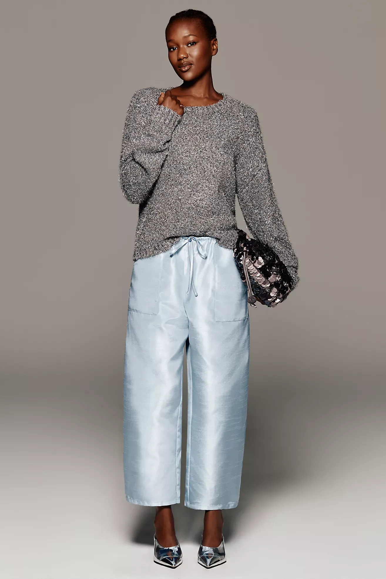 Anthropologie, Maeve Marnie Taffeta Tapered Pants