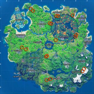 Fortnite Rift locations map Chapter 2 Season 4