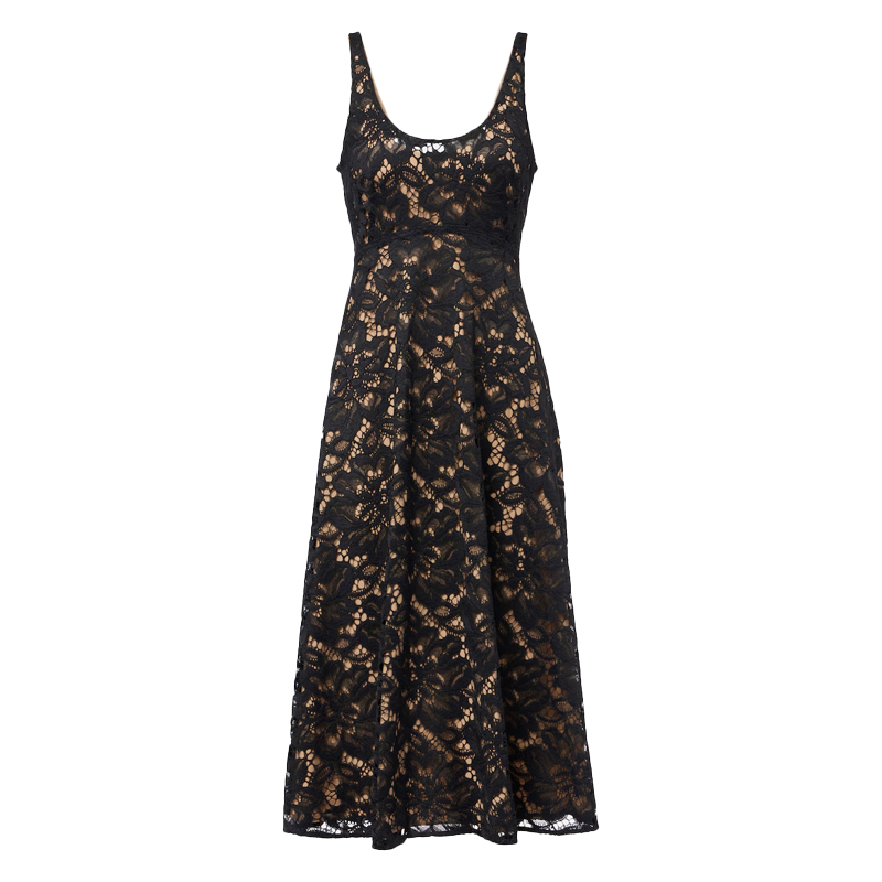 Black and nude lace dress, Dorothee Schumacher