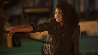 Tamara Smart as Thalia looking to the left In Percy Jackson And The Olympians Season 2, Episode 4