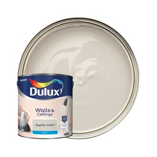 Dulux Egyptian Cotton Matt Emulsion Paint 2.5L on a white background