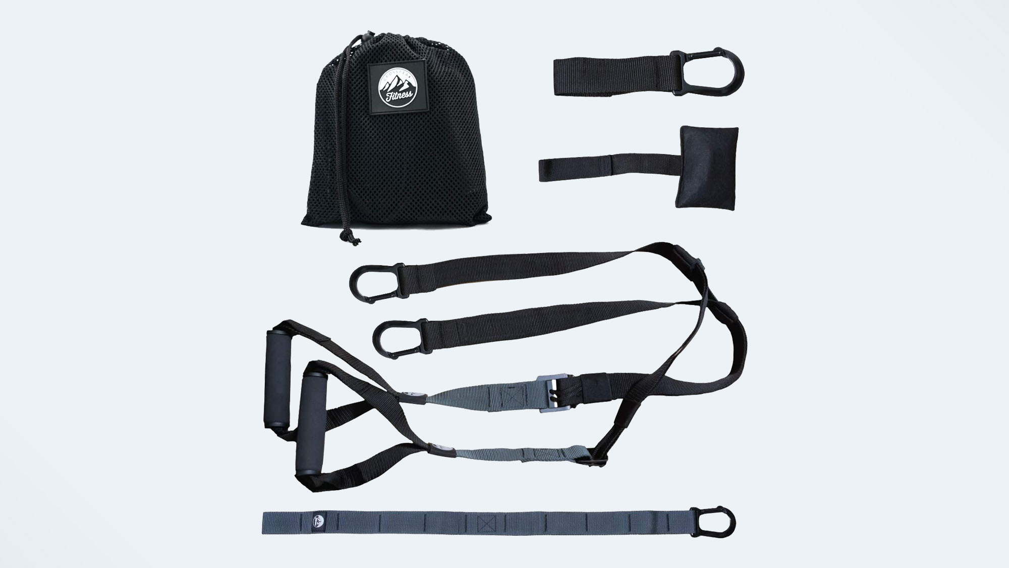Picture of the afternoon hanging body weight resistance training straps