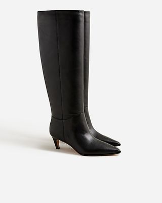 New Stevie Knee-High Pull-On Boots in Leather