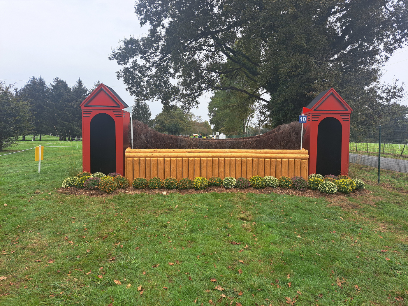 Pictured fence 10 of Pau Horse Trials cross-country course 2023