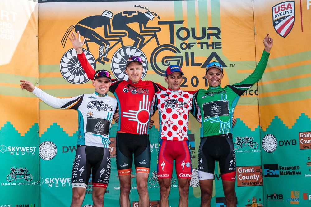 The jersey winners after stage 4 at the Tour of the GIla.