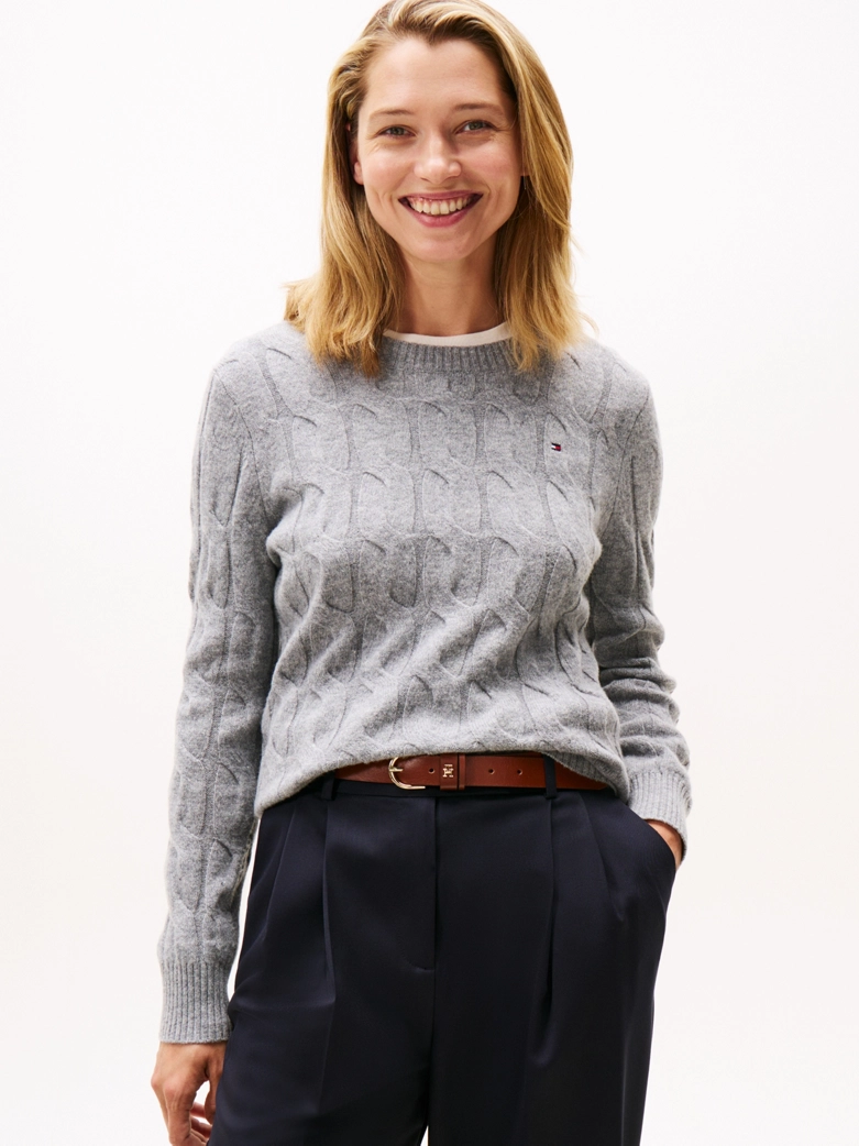 Cable Knit Soft Wool Jumper