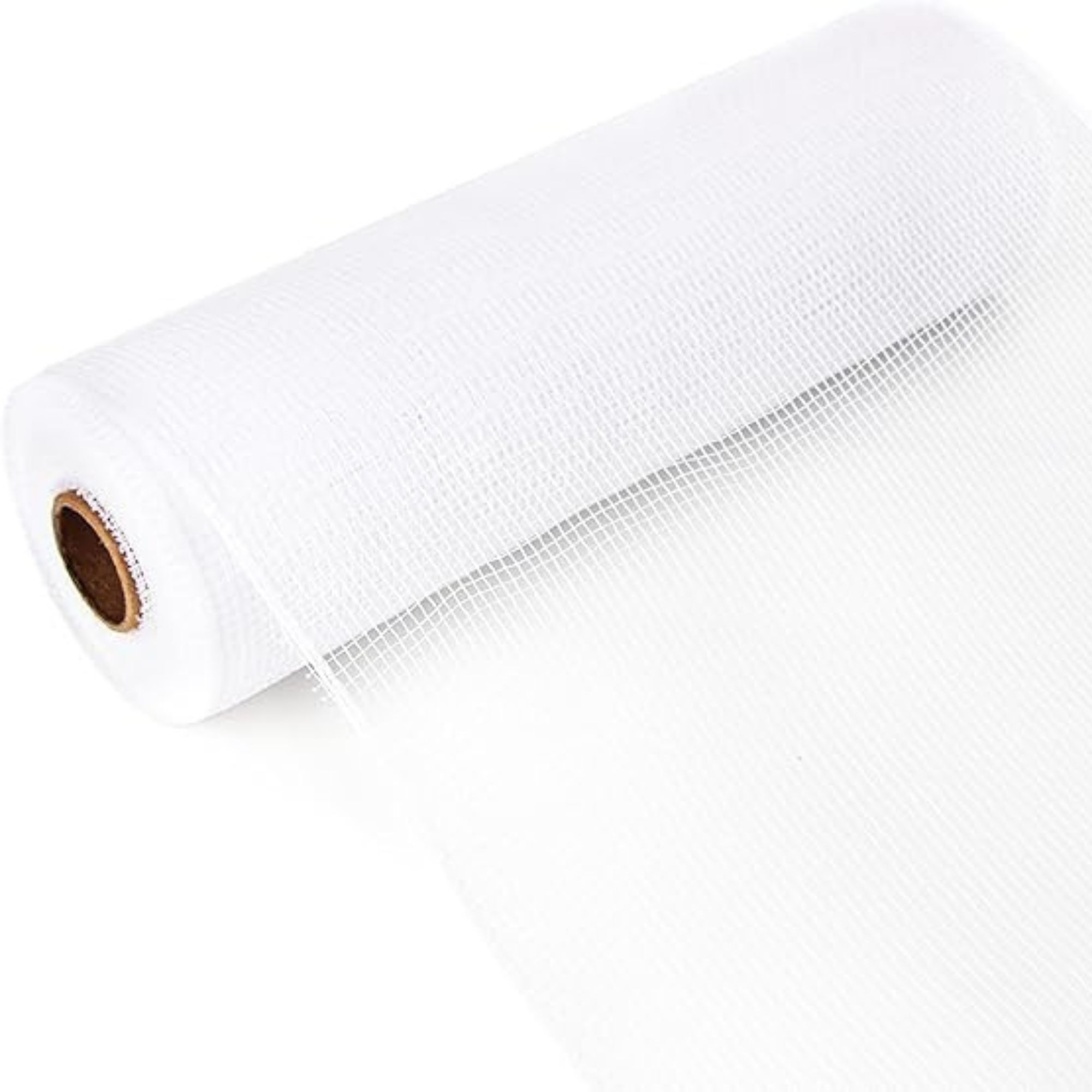 Ribbli White Mesh Ribbon for Wreath