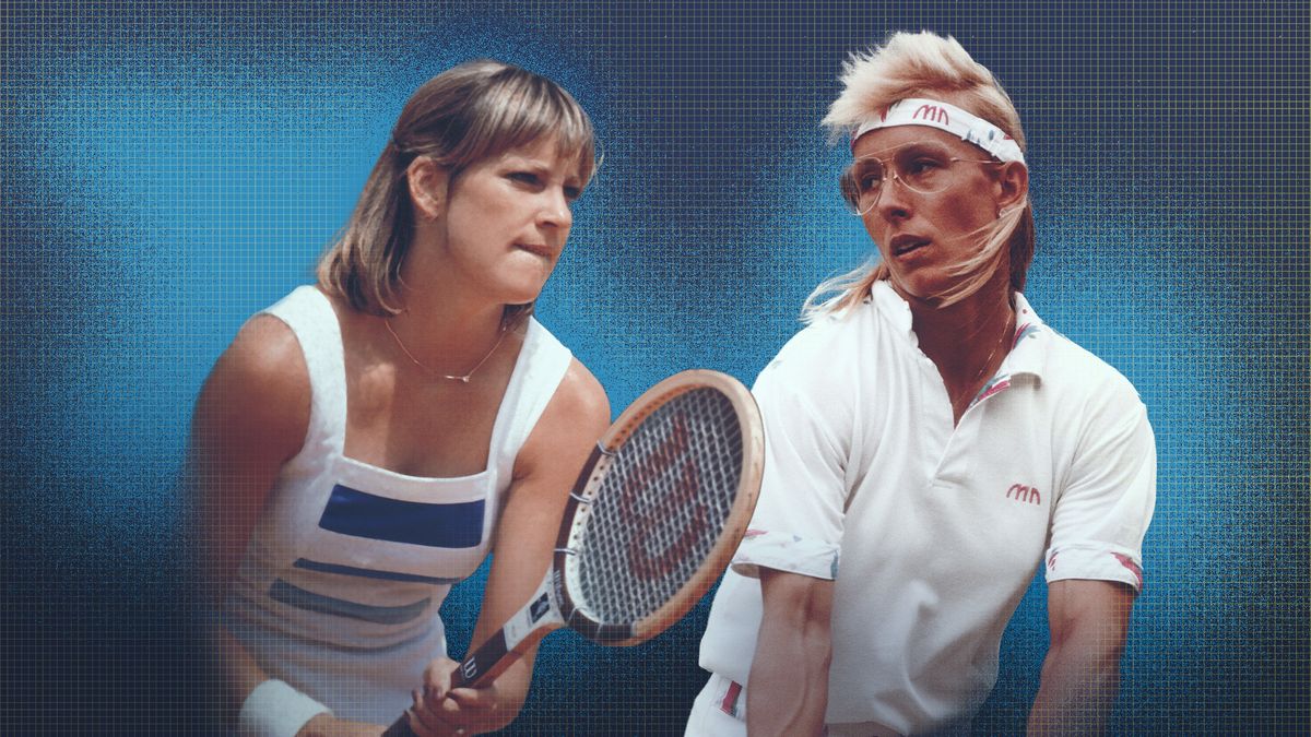 Chris Evert, Martina Navratilova composite for Gods of Tennis