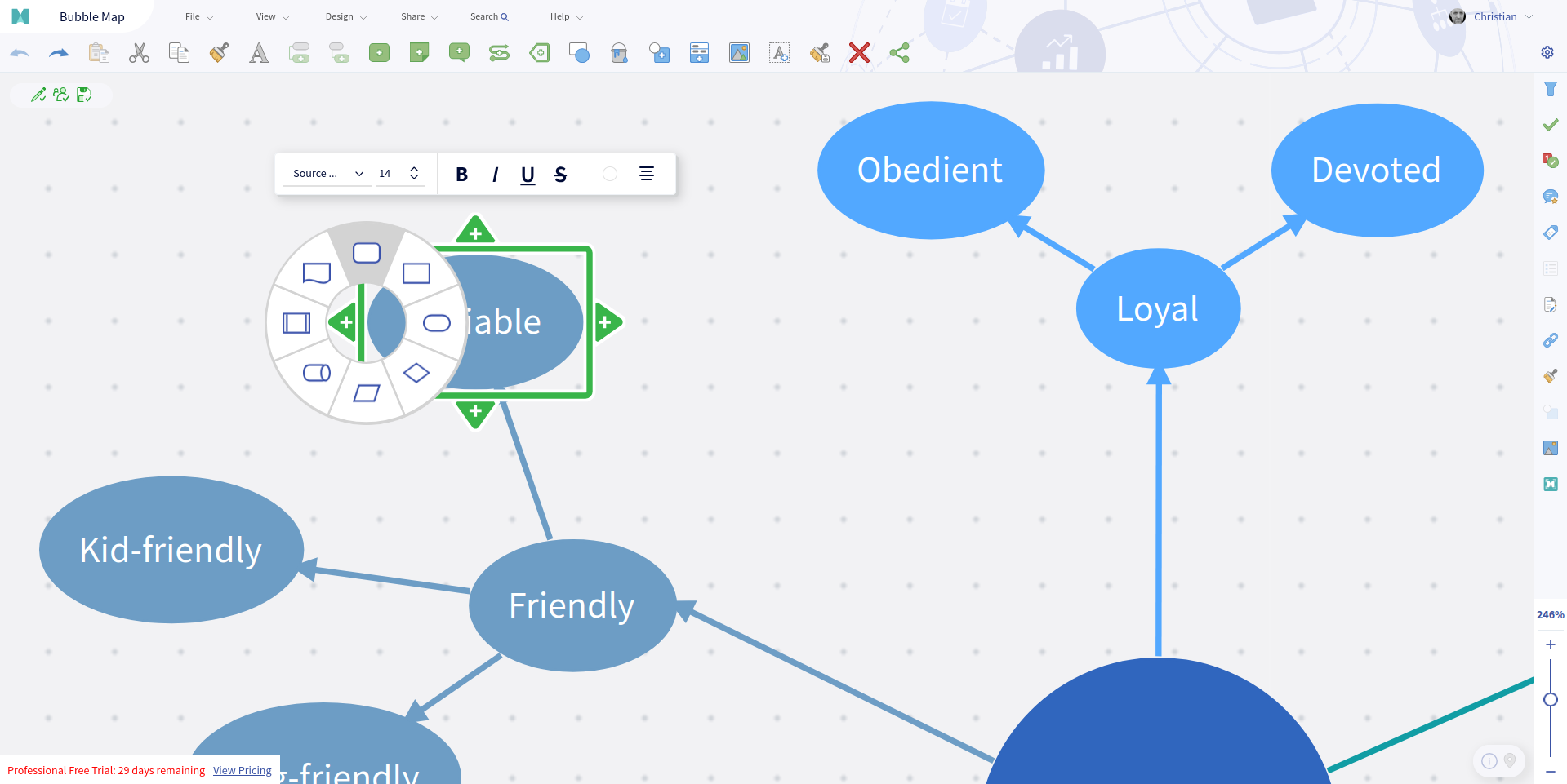 MindManager context formatting