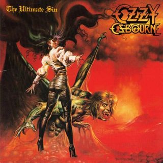 Ozzy Osbourne The Ultimate Sin album cover artwork