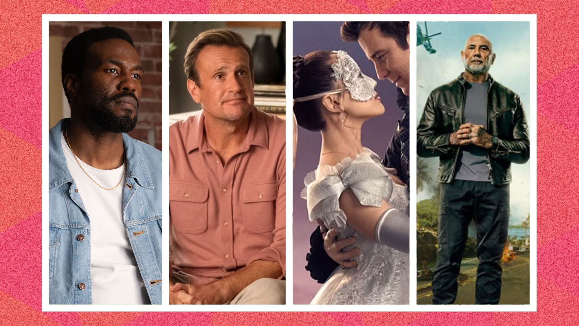 Screengrabs from four TV shows and movies. 