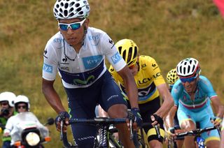 Nairo Quintana on stage seventeen of the 2015 Tour de France