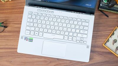Asus ROG Zephyrus G14 on a white background