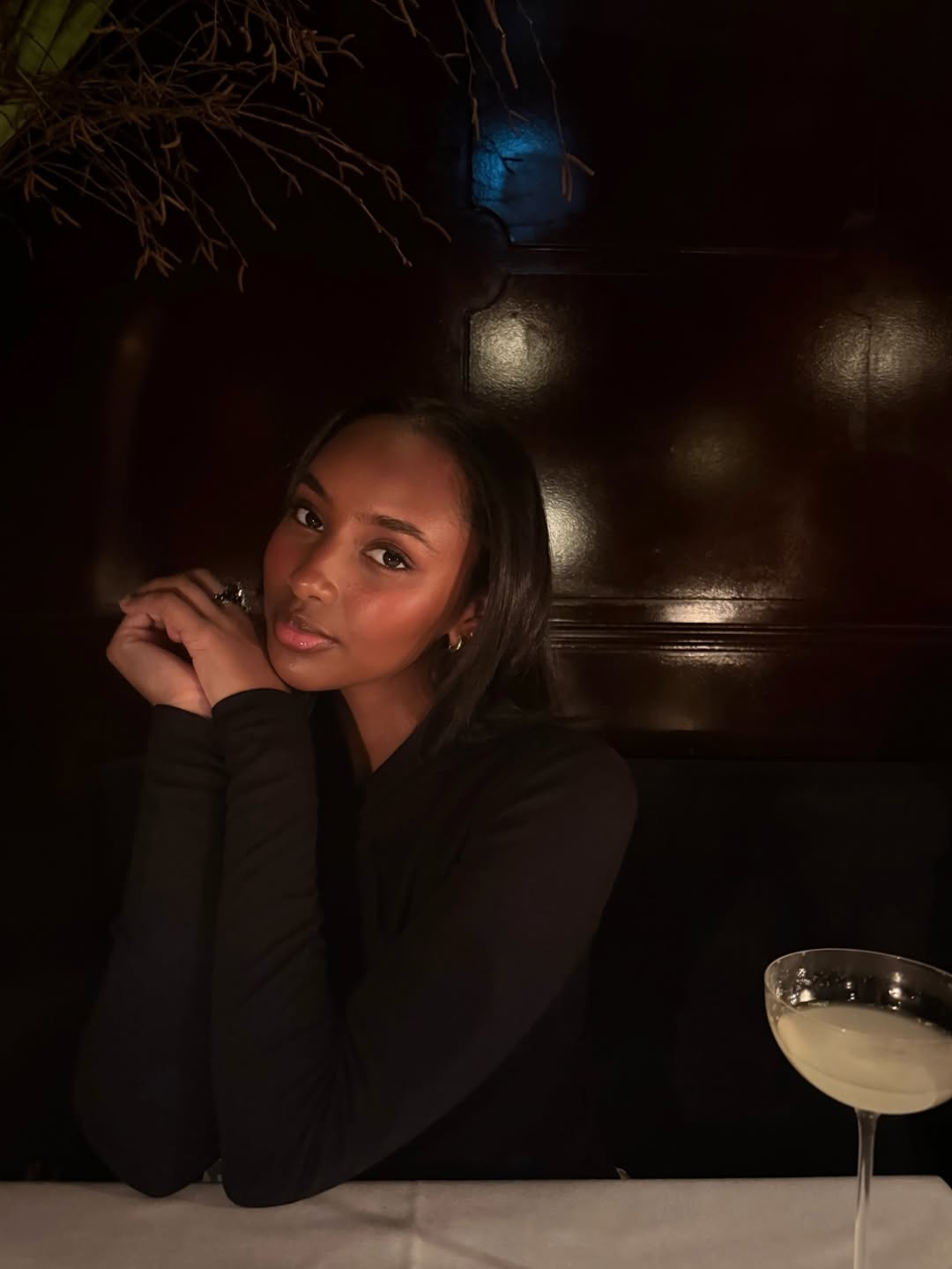 Rayan Xasan with flushed cheeks and berry-toned lips