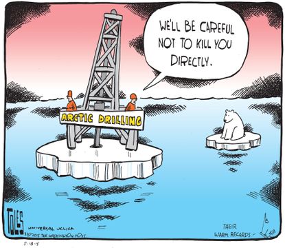 Editorial cartoon U.S. arctic drilling
