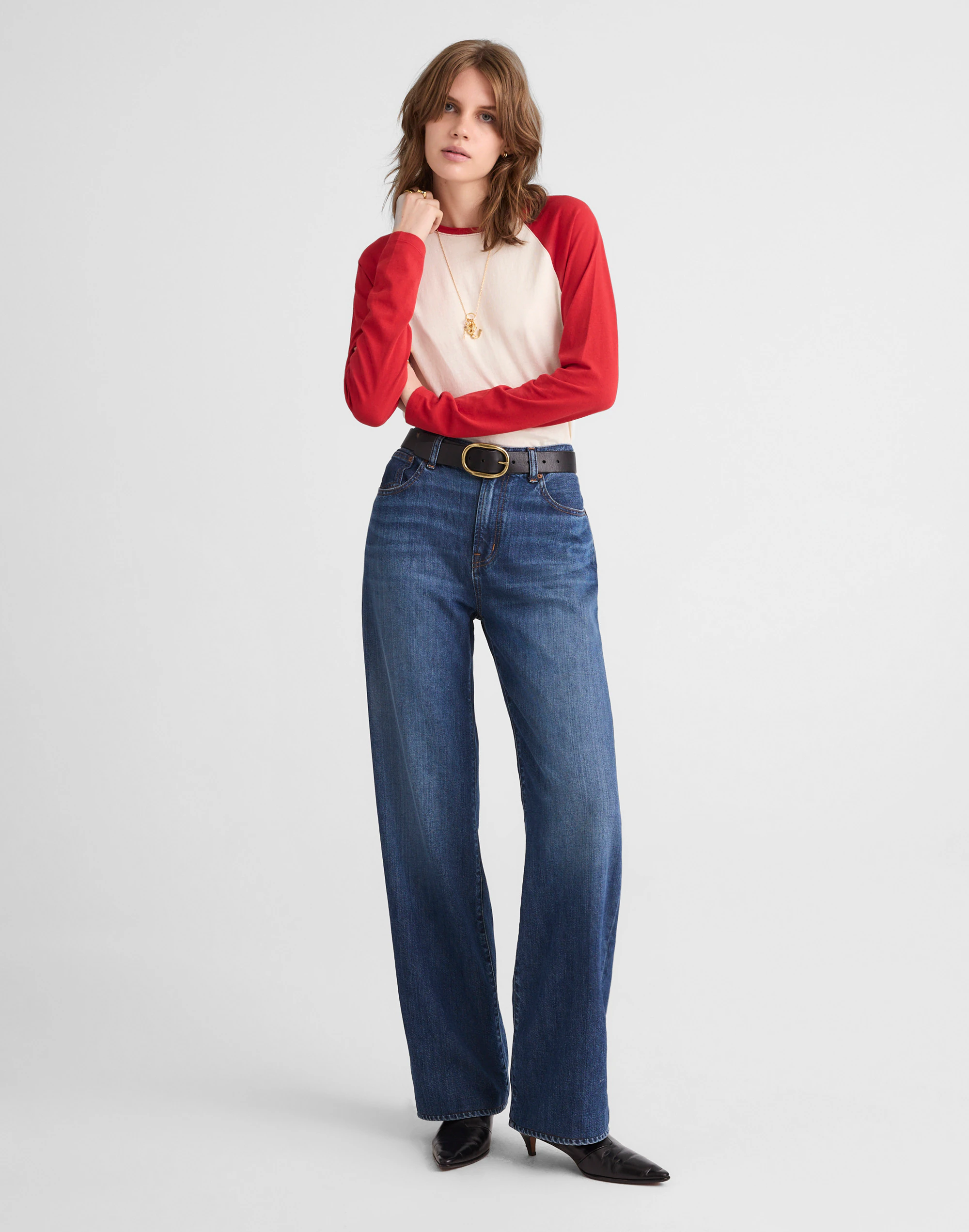 The Perfect Vintage Wide-Leg Jean in Softdrape
