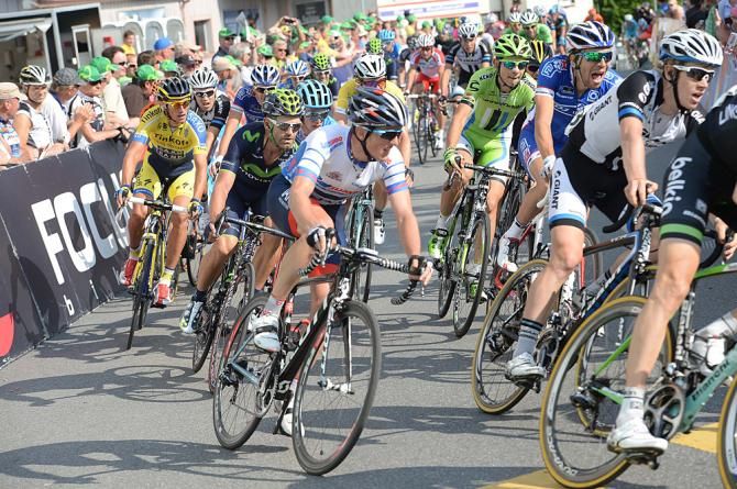 Mathias Frank (IAM Cycling) in the top 10 on the stage today