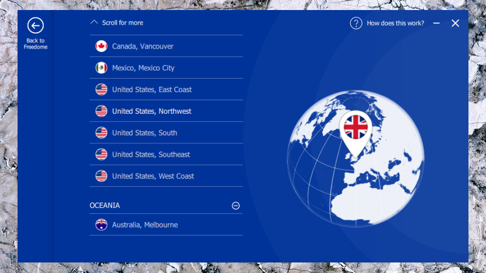 Freedome VPN Locations