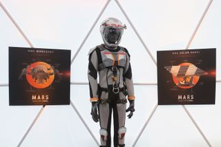 A realistic spacesuit in National Geographic's "Mars" series, designed by Daniela Ciancio.