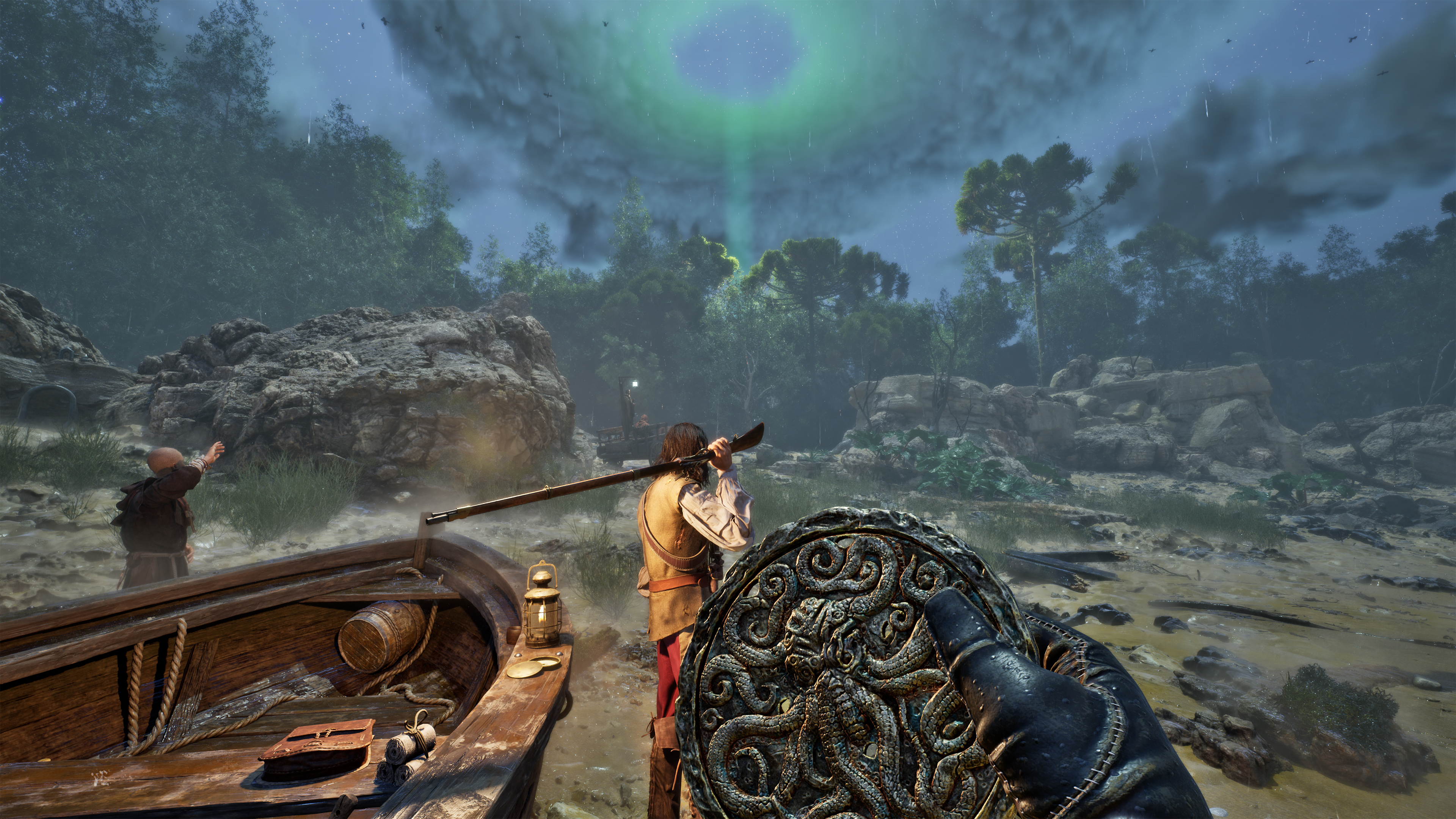 The Mound, screens from an historical horror game