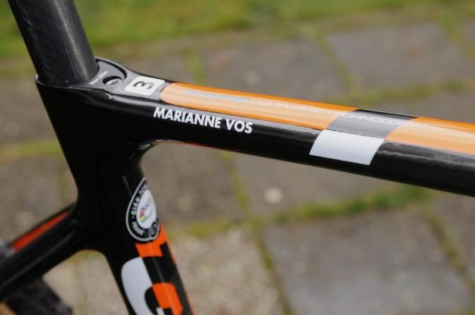 Vos had three TCX Disc bikes and several with cantilever brakes as back up for the Worlds