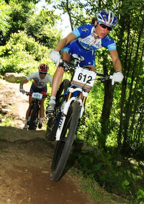 Catharine Pendrel (Luna Pro Team) was constantly marked by Davison