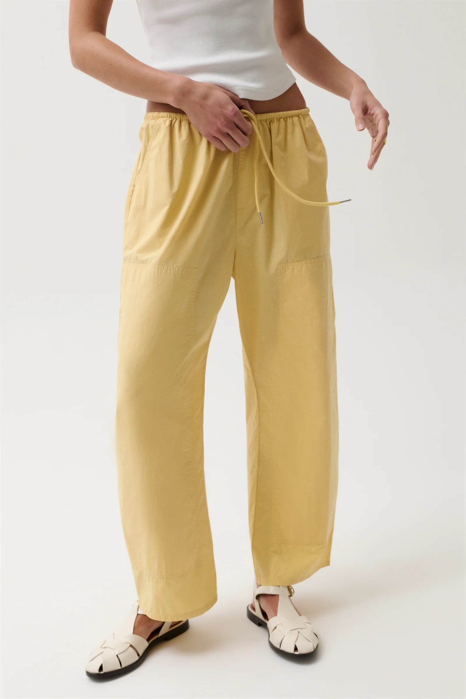 Gap, Poplin Easy Double-Knee Barrel Pants