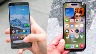 Google Pixel 3 and iPhone 14 Pro Max