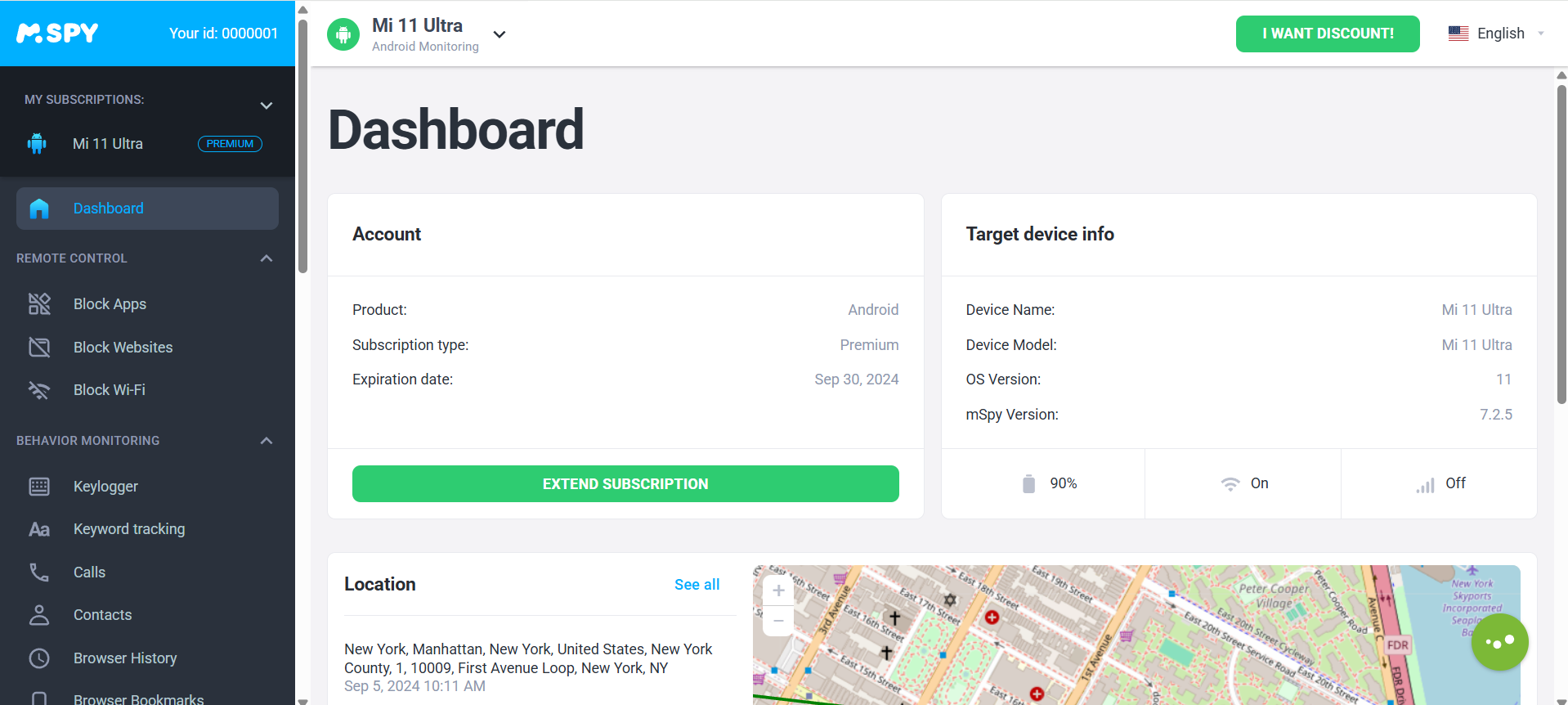 mSpy parental control app review