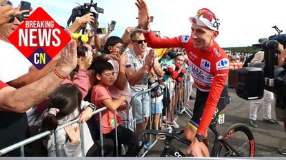 Tadej Pogacar (UAE Team Emirates XRG) during the 2026 Vuelta a Espa&ntilde;a . (Photo by Alexander Hassenstein/Getty Images)