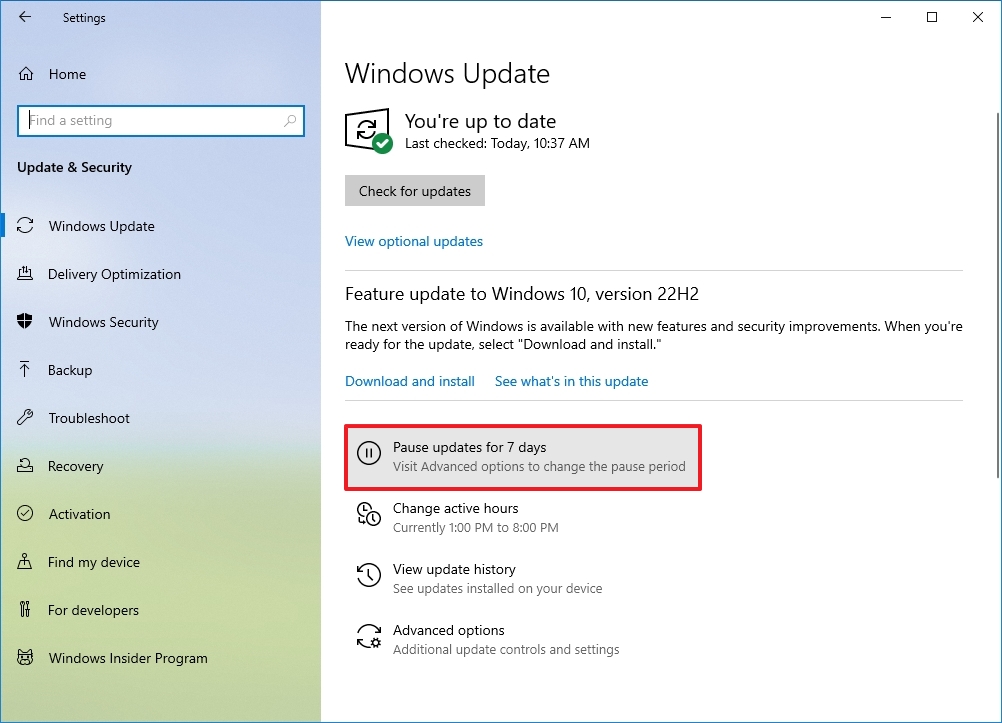 How To Stop Automatic Updates On Windows 10 Windows Central