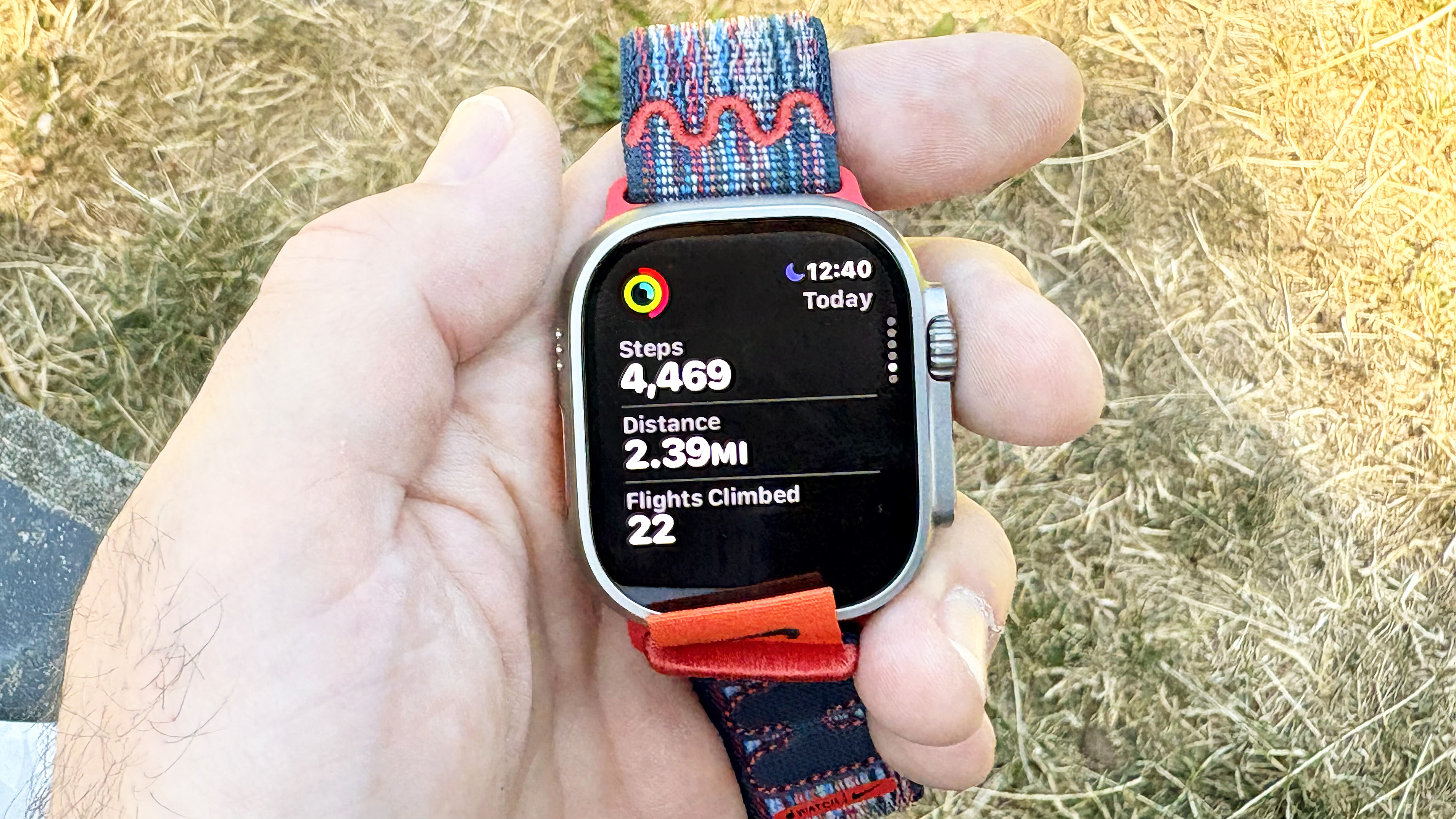 Close-up of the Apple Watch Ultra 3