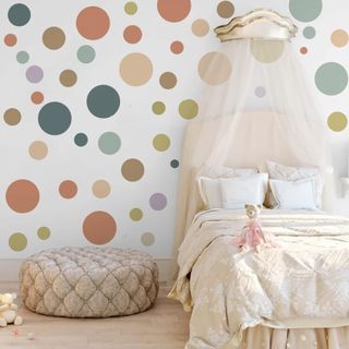 Runtoo Colorful Polka Dot Wall Decals