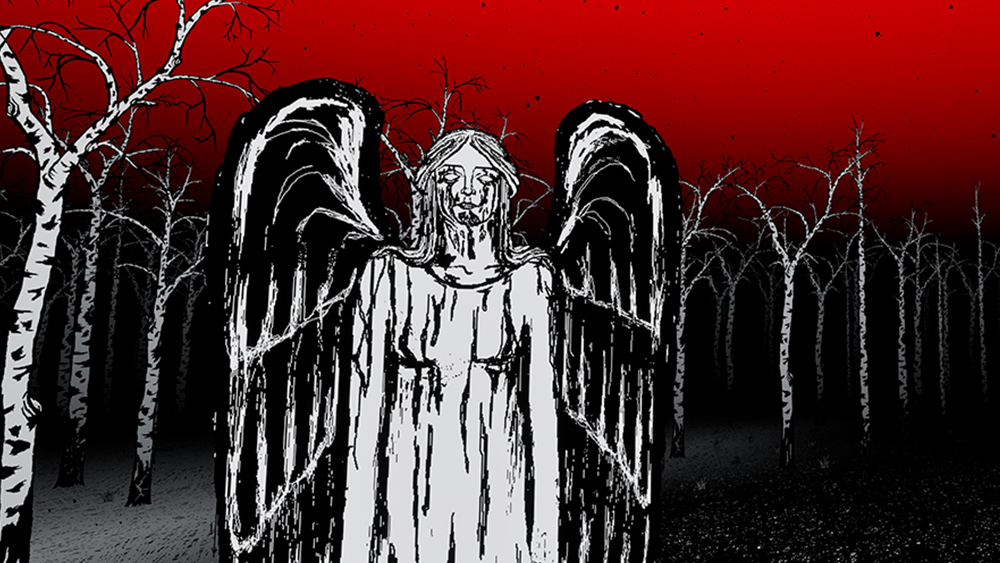 Screenshot from My Paper Forest video game that looks like a hand-drawn sketch