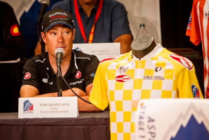 Tom Danielson (Garmin-Sharp) talks about the upcoming week and coming off of winning in Utah.