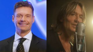 Ryan Seacrest and Keith Urban in a side-by-side photo.