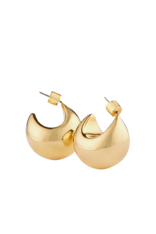 Chunky Dome Earrings | Gold