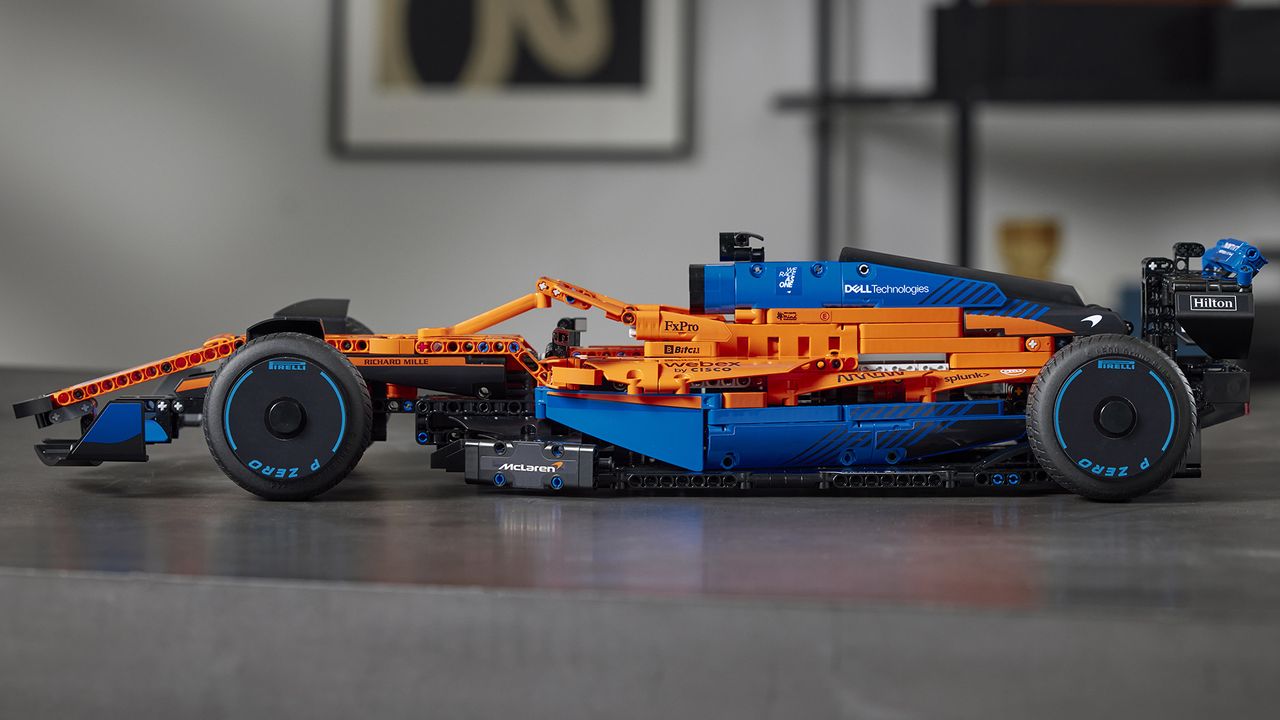 Lego McLaren F1 on shelf