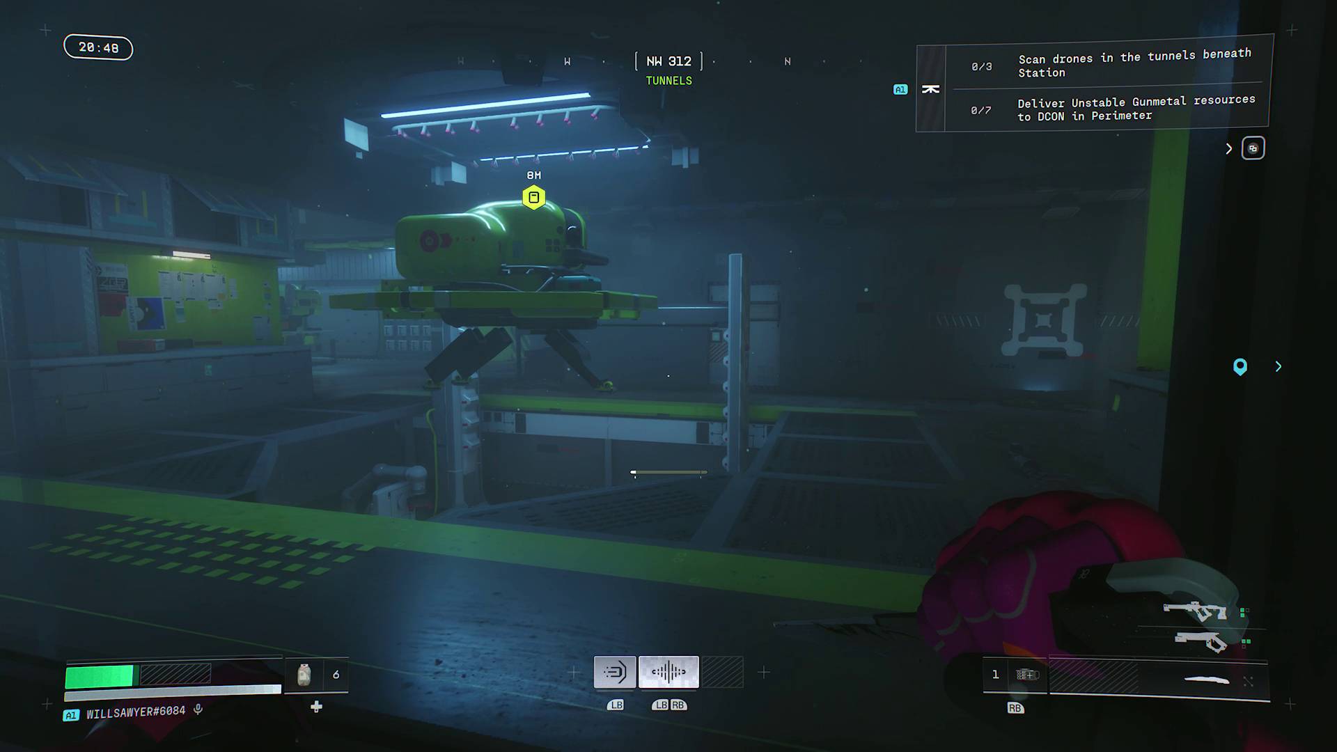 Marathon Equitable Distribution Traxus contract drone in station tunnels