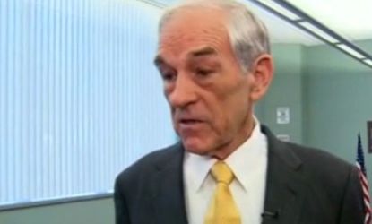 Rep. Ron Paul (R-Texas) was put on the defensive Wednesday by CNN's Gloria Borger, who pushed Paul to answer for allegedly racist newsletters published under his name in the '80s and '90s.