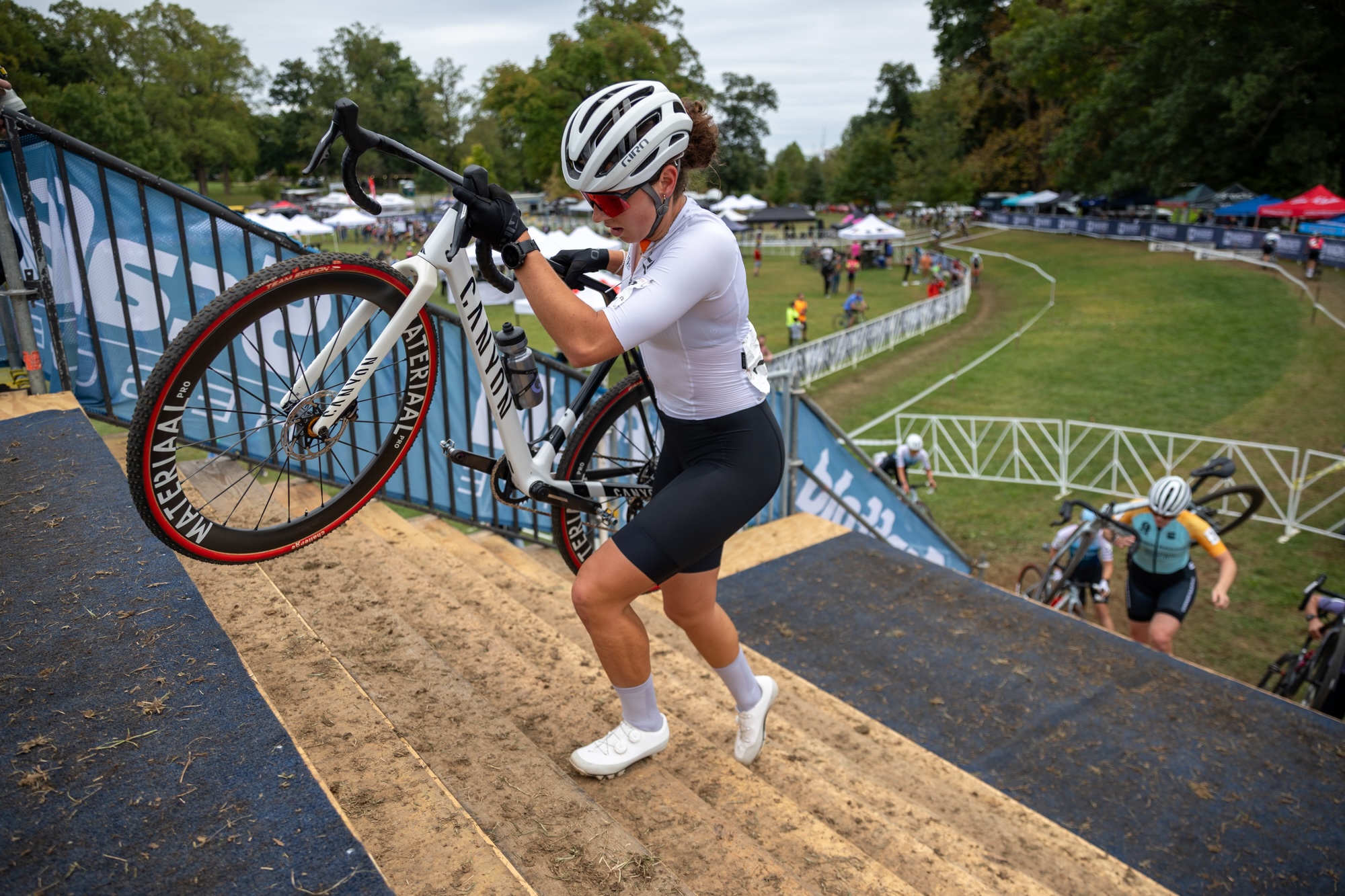 Sidney McGill finished second in the elite women's C1 race on day 1 of Charm City Cross 2026