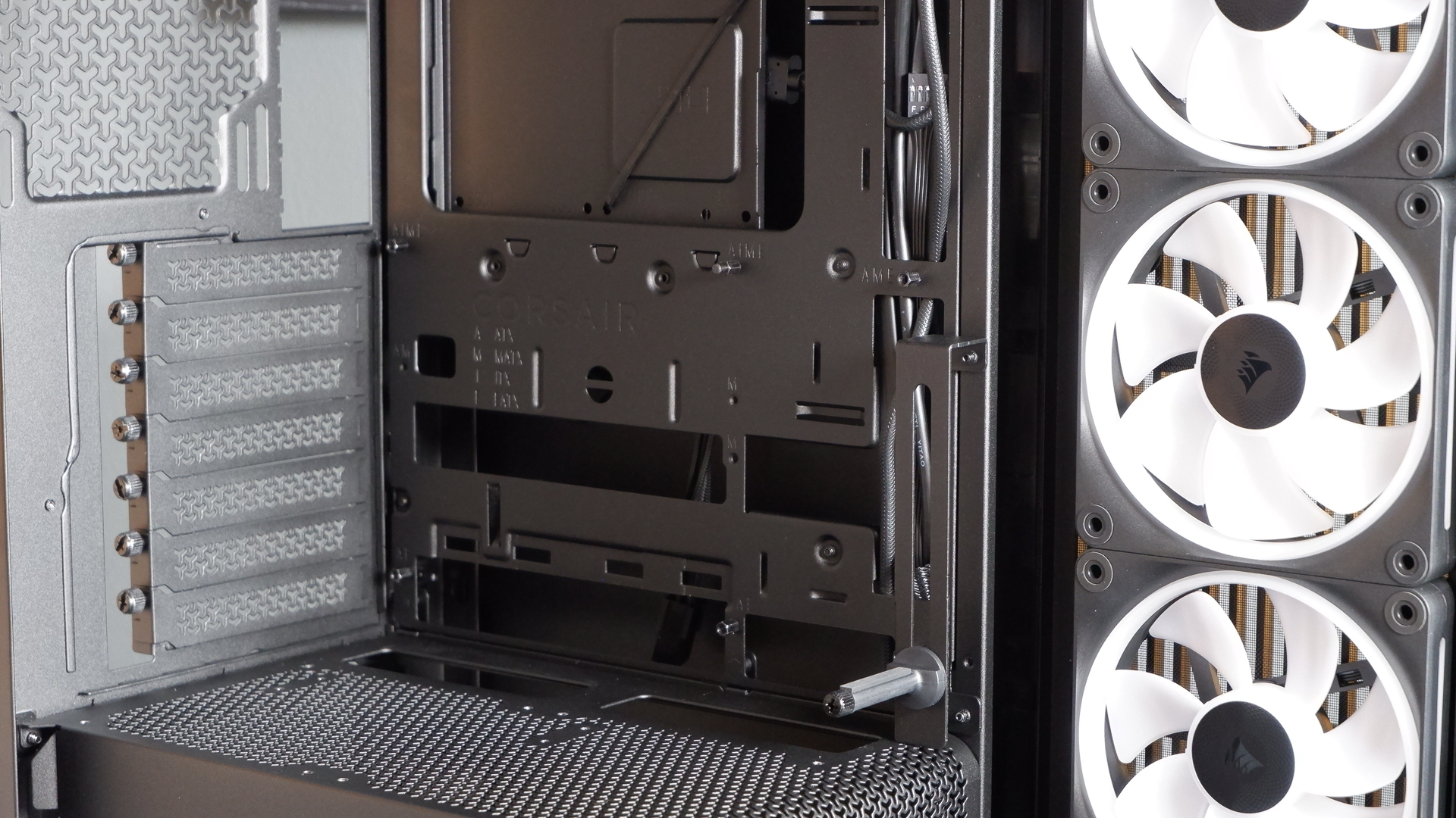 Corsair Frame 4500X ATX PC case throughout a PC build for testing.