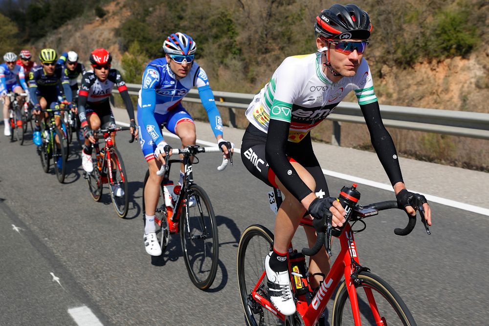 Tejay Van Garderen (BMC Racing) in the leader's jersey at Volta a Catalunya
