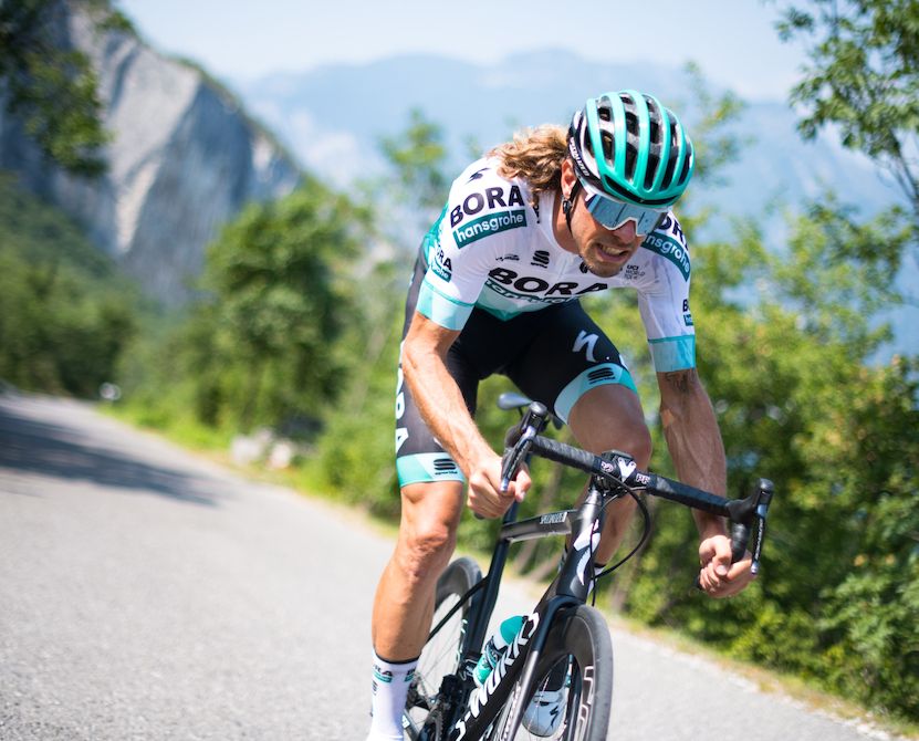 Daniel Oss riding in the new gear
