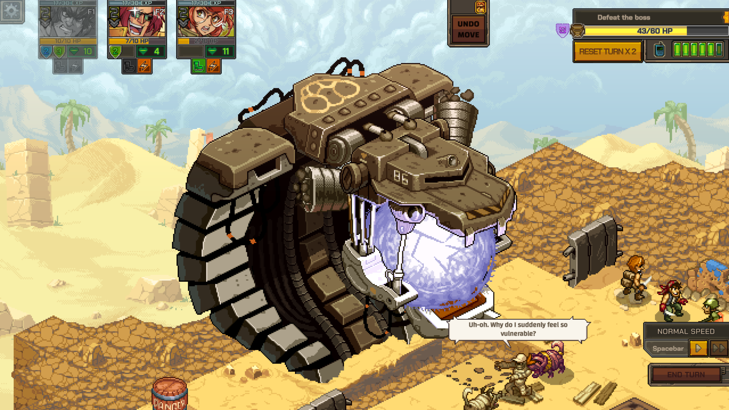 Metal Slug Tactics, isometric turn-based strategy