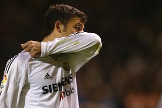 Walter Samuel in action for Real Madrid in February 2005.