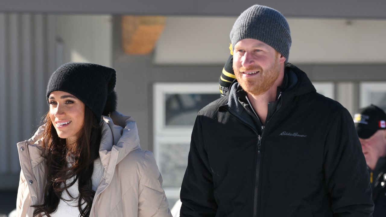 Prince Harry, Duke of Sussex and Meghan, Duchess of Sussex attend the Invictus Games One Year To Go Event on February 14, 2024 in Whistler, Canada.