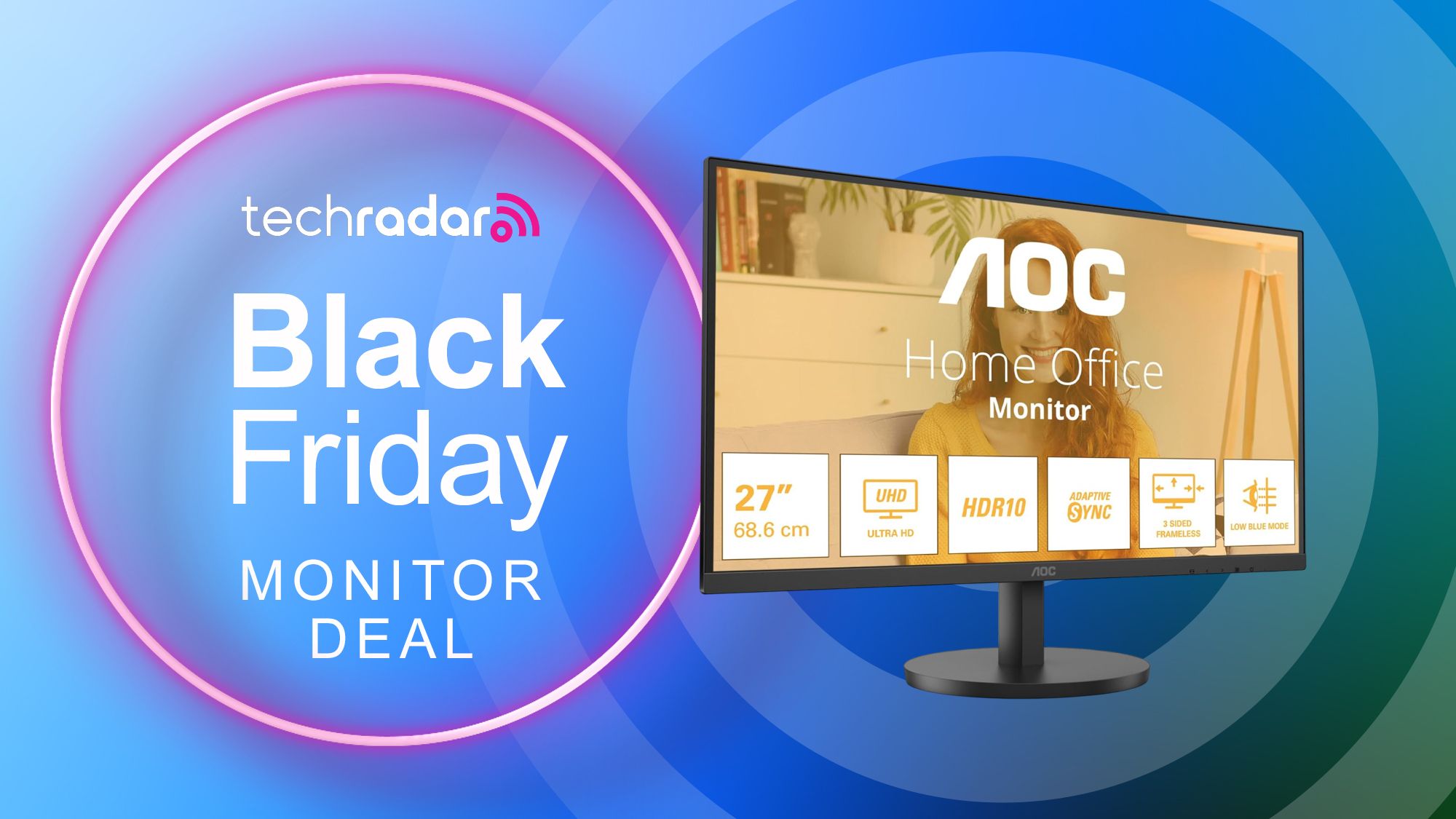Penghematan Black Friday dimulai di sini! AOC U27B3M merupakan monitor 4K termurah di Inggris dari merek ternama